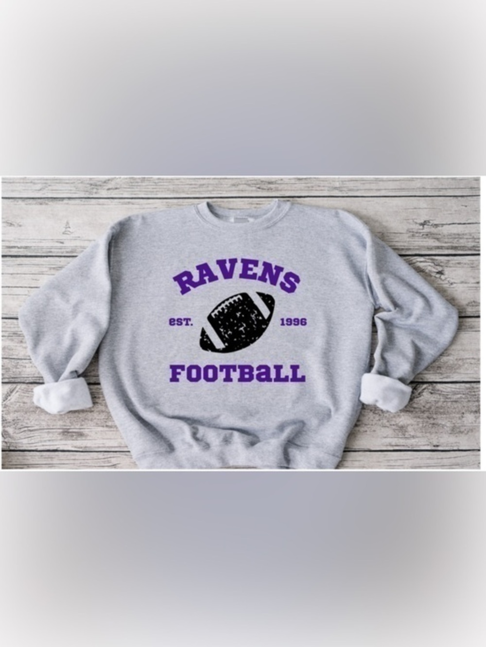 Ravens Retro Football Crewneck